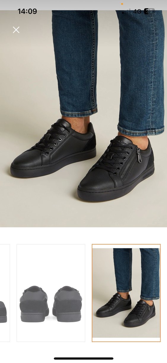 Calvin Klein Siyah Fermuarlı Erkek Spor Ayakkabı - Görsel 5