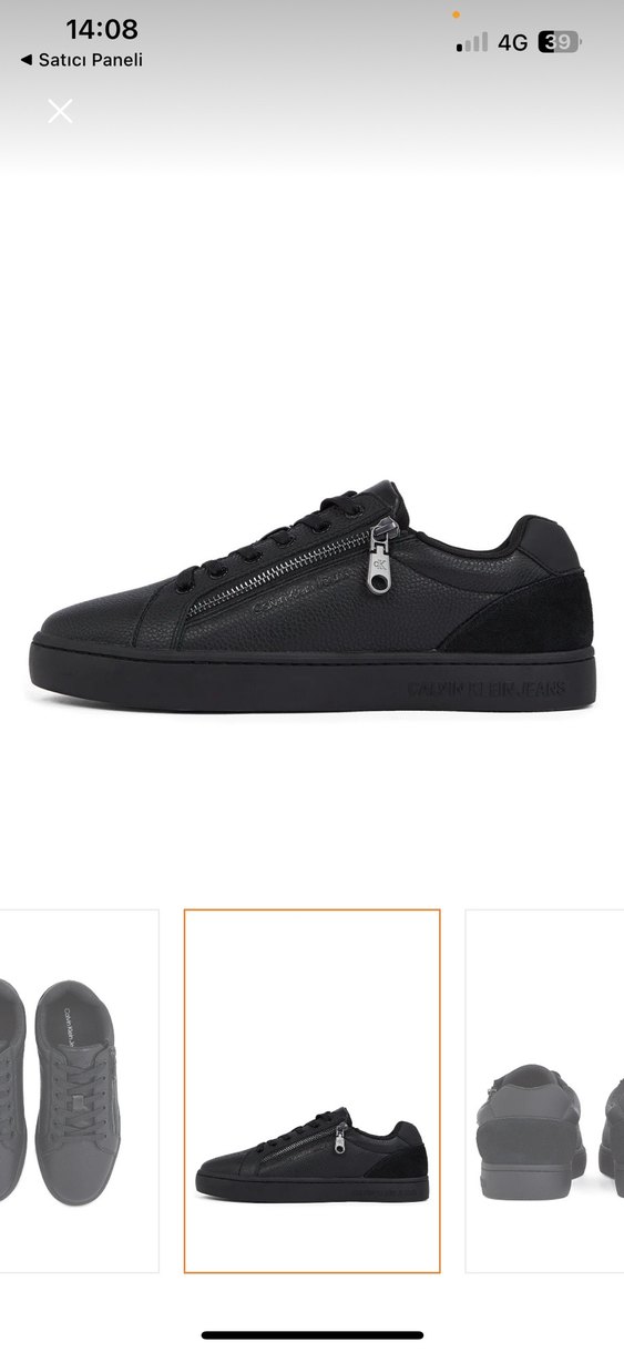 Calvin Klein Siyah Fermuarlı Erkek Spor Ayakkabı - Görsel 3