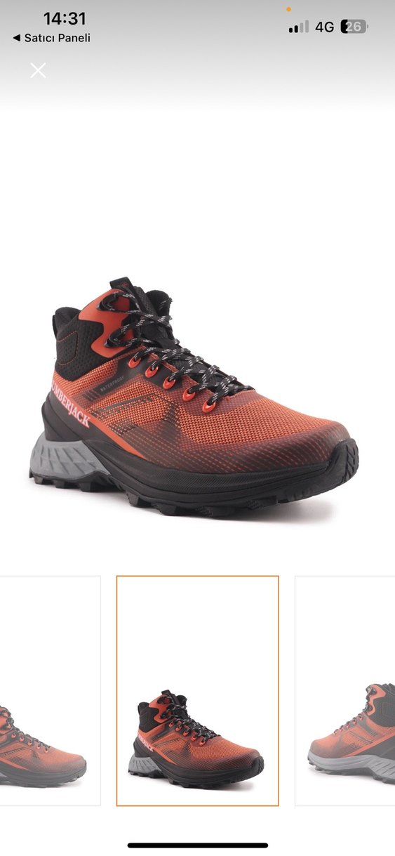 Turuncu Bağcıklı Lumberjack Outdoor Ayakkabı - Görsel 2