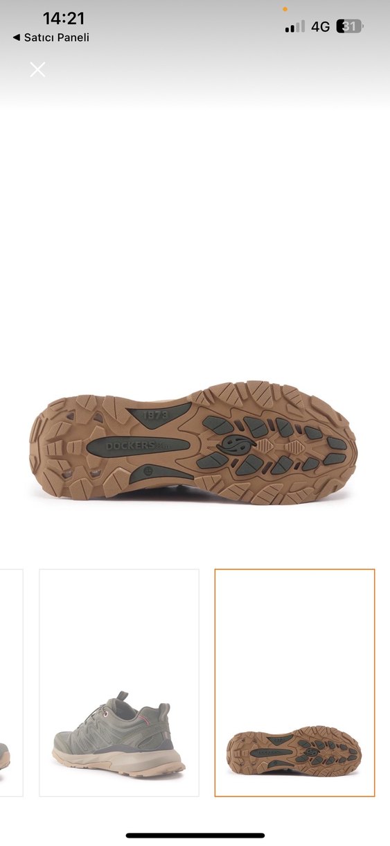 Dockers Haki Tabanlı Erkek Kamuflaj Outdoor Ayakkabı - Görsel 4