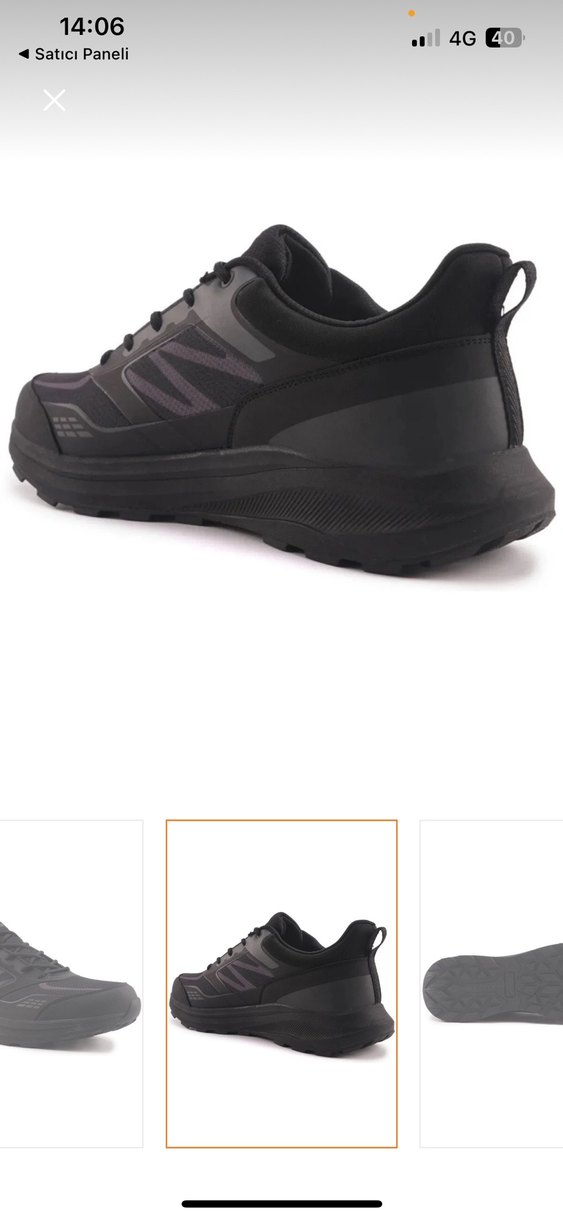 Lotto Paulo Siyah Erkek Spor Ayakkabısı Bağcıklı - Görsel 3