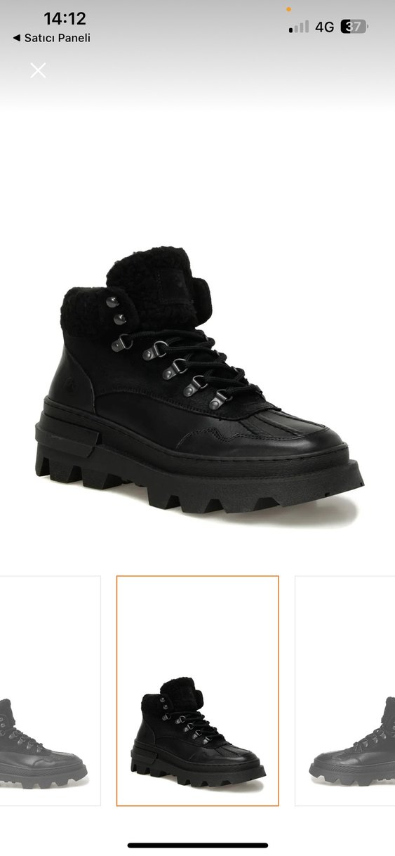 Lumberjack Boavısta Siyah Kamuflaj Detaylı Erkek Outdoor Bot - Görsel 2