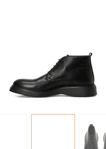 İnci Rons Siyah Deri Erkek Bot - Görsel 3