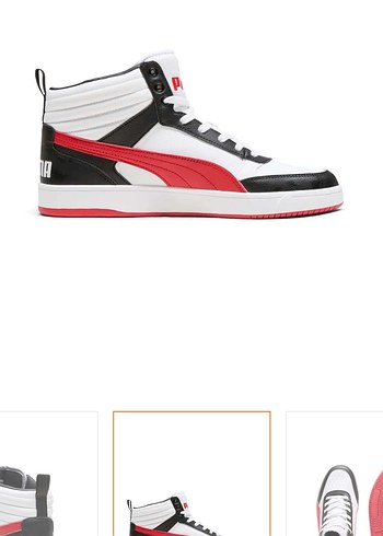 Puma Kırmızı Baskılı Spor Ayakkabı Velcro Detaylı Sıfır Kutulu - Görsel 3