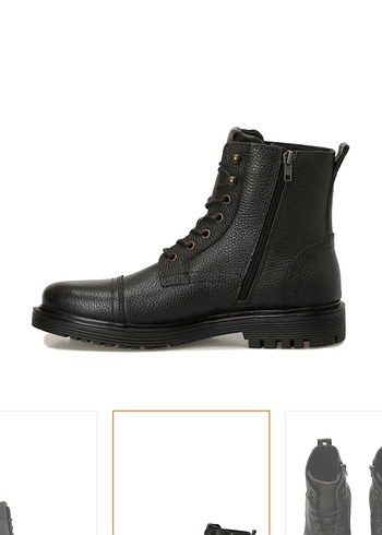 Lumberjack Jack Erkek Siyah Deri Biker Postal - Görsel 3