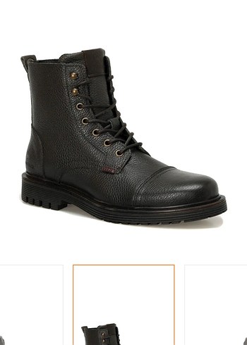 Lumberjack Jack Erkek Siyah Deri Biker Postal - Görsel 2