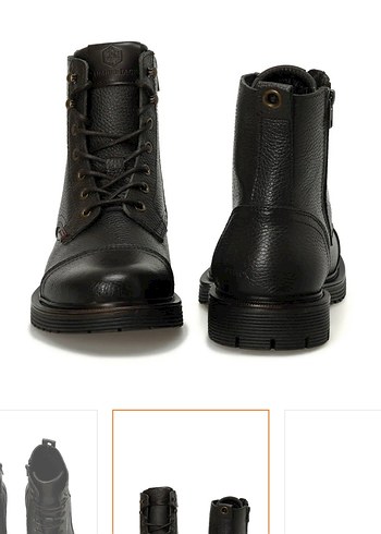 Lumberjack Jack Erkek Siyah Deri Biker Postal - Görsel 5