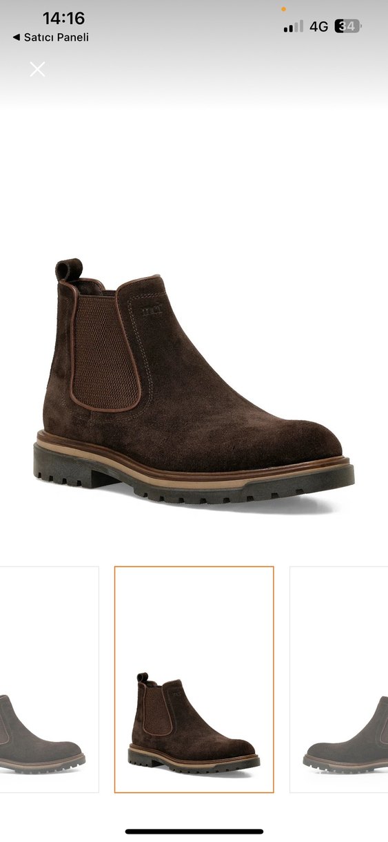 İnci Kampot S Kahverengi Süet Erkek Botu - Görsel 2