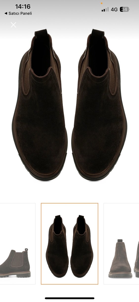 İnci Kampot S Kahverengi Süet Erkek Botu - Görsel 4
