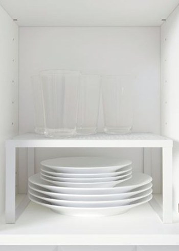 IKEA VARIERA Beyaz Metal Dolap Düzenleyici Raf - Görsel 2