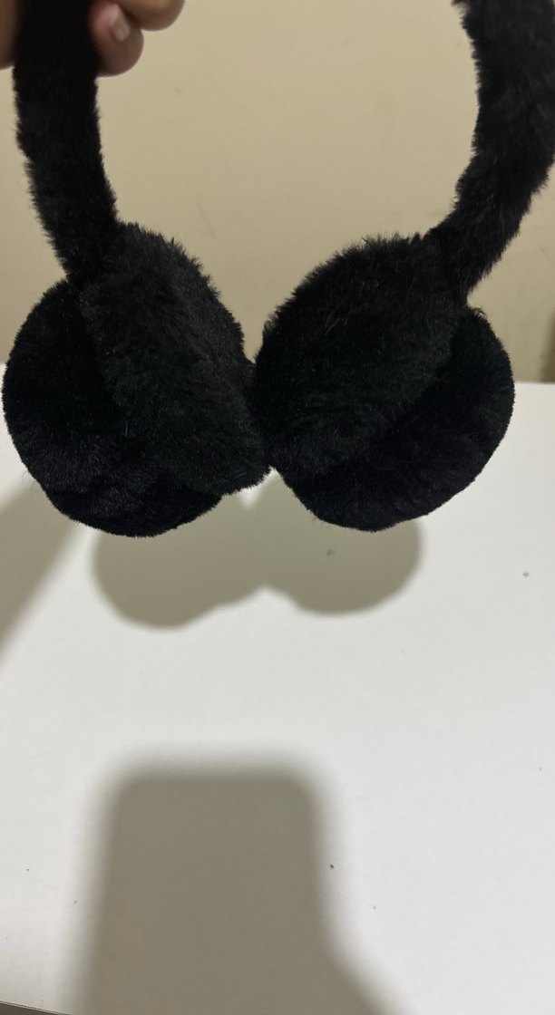 Siyah Peluş Kulaklık - Görsel 3