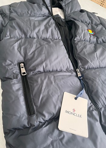 Gri Kapüşonlu Fermuarlı Kadın Kışlık Mont - Görsel 5