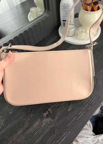 Bej Deri Kadın Çanta - Görsel 5