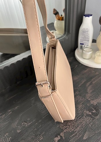 Bej Deri Kadın Çanta - Görsel 3