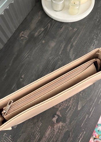 Bej Deri Kadın Çanta - Görsel 4