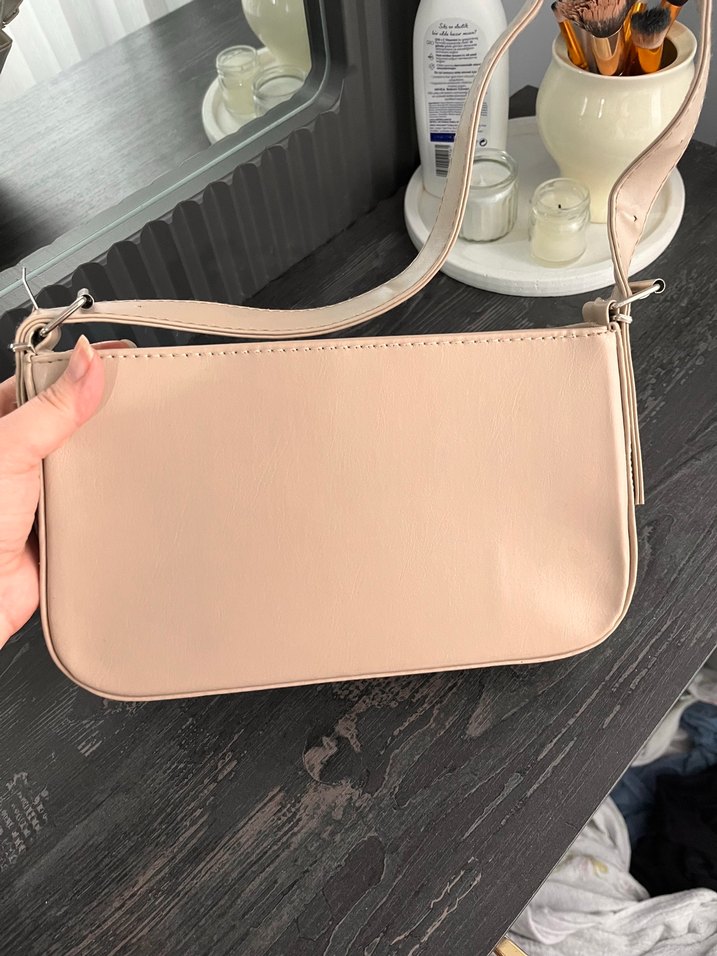 Bej Deri Kadın Çanta - Görsel 5