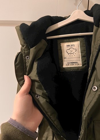 Erkek Çocuk haki Düğmeli Mont - Görsel 3