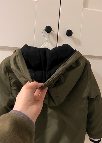 Erkek Çocuk haki Düğmeli Mont - Görsel 6