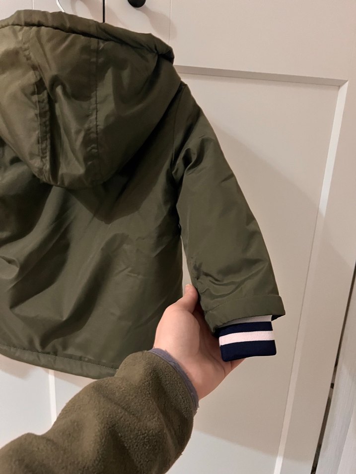 Erkek Çocuk haki Düğmeli Mont - Görsel 5