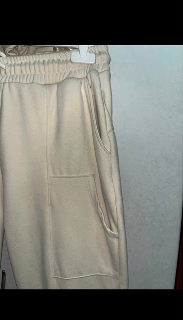 Bej Kadın Oversize Eşofman Takımı - Görsel 4