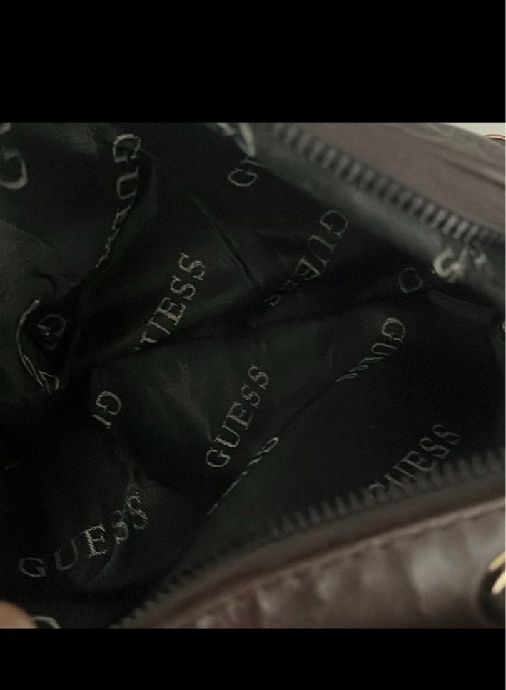 Guess Kahverengi Deri Kadın Çanta - Görsel 2