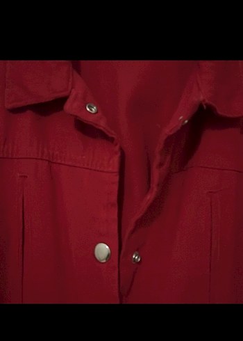 Bordo Düğmeli Uzun Kollu Keten Kadın Gömlek - Görsel 3