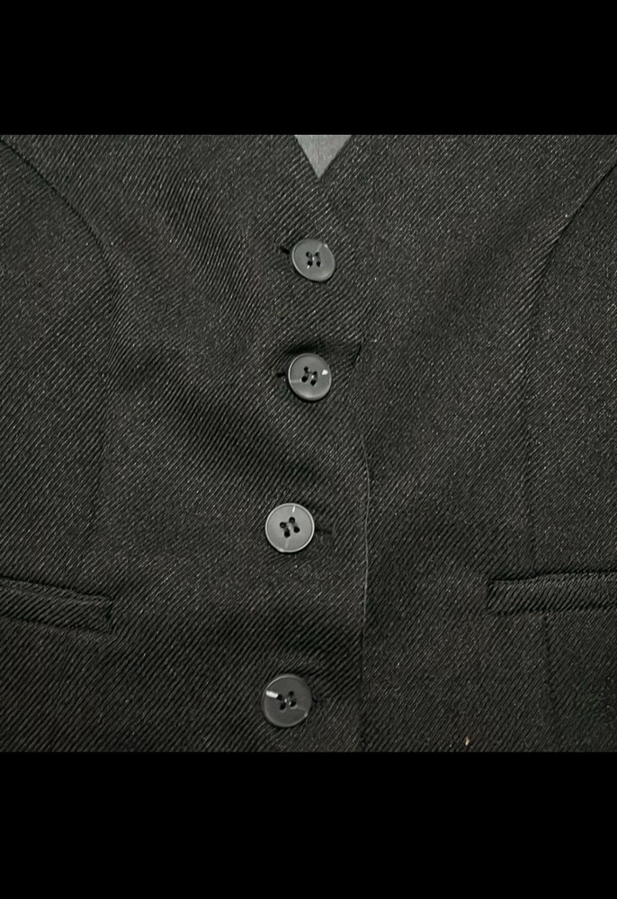 Siyah Düğmeli Kadın Yelek - Görsel 2