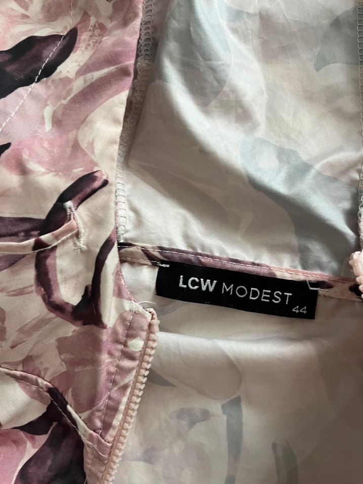 Pembe Kamuflaj Kapüşonlu Kadın Ceket - Görsel 3