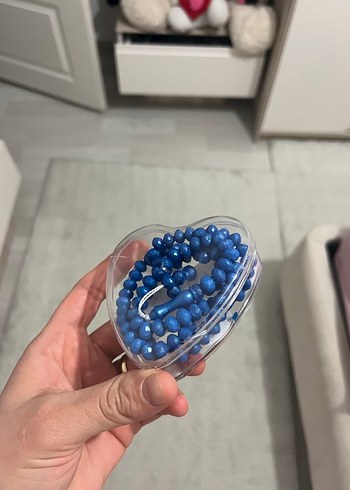 Mavi Bohem Tesbih Gül Kokulu - Görsel 3