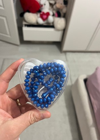 Mavi Bohem Tesbih Gül Kokulu