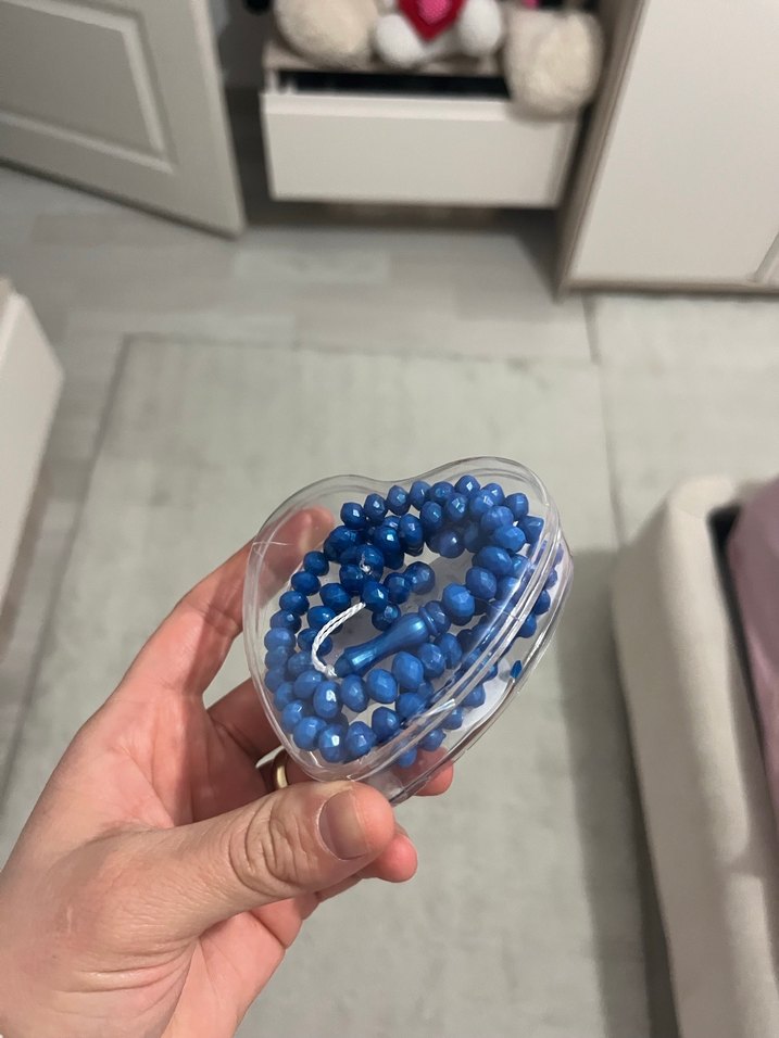 Mavi Bohem Tesbih Gül Kokulu - Görsel 3