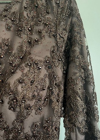 Tesettür Abiye patlıcan moru - Görsel 6