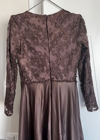 Tesettür Abiye patlıcan moru - Görsel 5