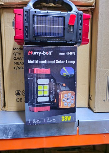 HURRY-BOLT Çok Fonksiyonlu Güneş Enerjili Lamba 38W - Görsel 2