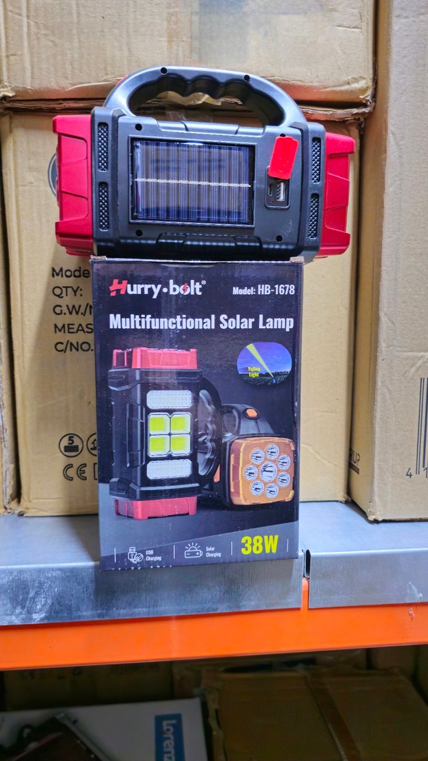 HURRY-BOLT Çok Fonksiyonlu Güneş Enerjili Lamba 38W - Görsel 2