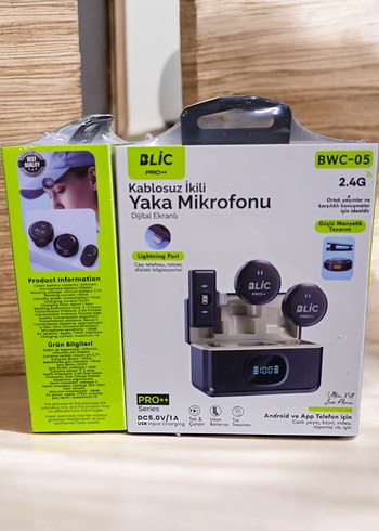 Blic Kablosuz İkili Yaka Mikrofonu PRO - Görsel 2