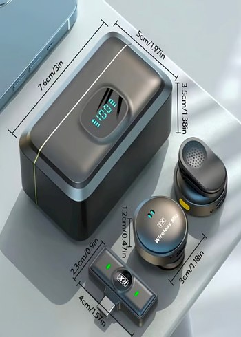 Blic Kablosuz İkili Yaka Mikrofonu PRO - Görsel 4