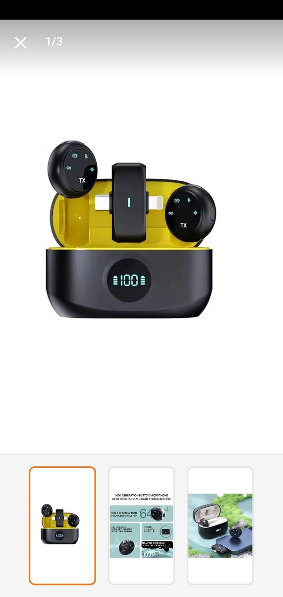 Sarı Kablosuz İkili Yaka Mikrofonu BLIC PRO - Görsel 3