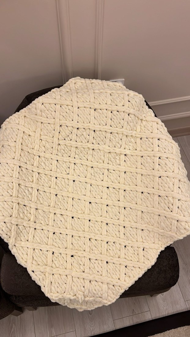 Puffy el emeği battaniye - Görsel 2