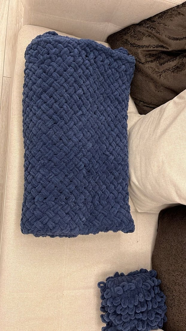 Puffy el emeği battaniye - Görsel 5