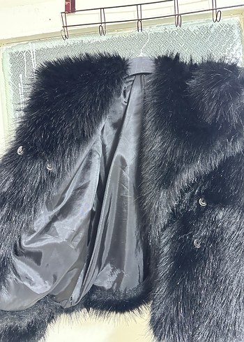 Siyah Kadın Kürk - Görsel 3