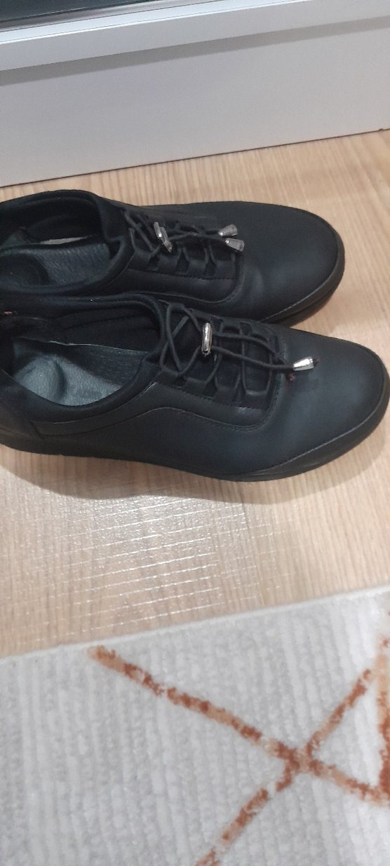 Siyah Minimalist Goth Kadın Stiletto Oxford - Görsel 4