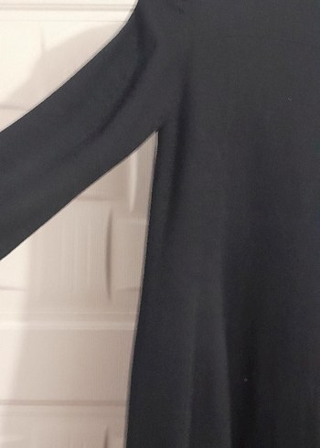 Nakışlı Siyah Uzun  Kaban - Görsel 3