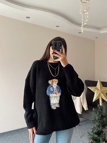 Ralph Lauren Ayıcık Nakışlı Kazak