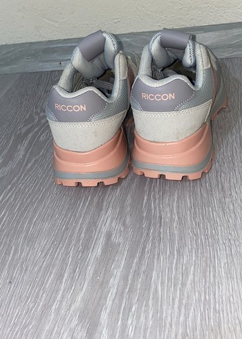 Gri Pembe Platform Spor Ayakkabı - Görsel 4