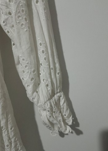 Nakışlı Beyaz Kız Çocuk Bluzu - Görsel 2