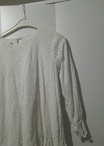 Nakışlı Beyaz Kız Çocuk Bluzu - Görsel 3