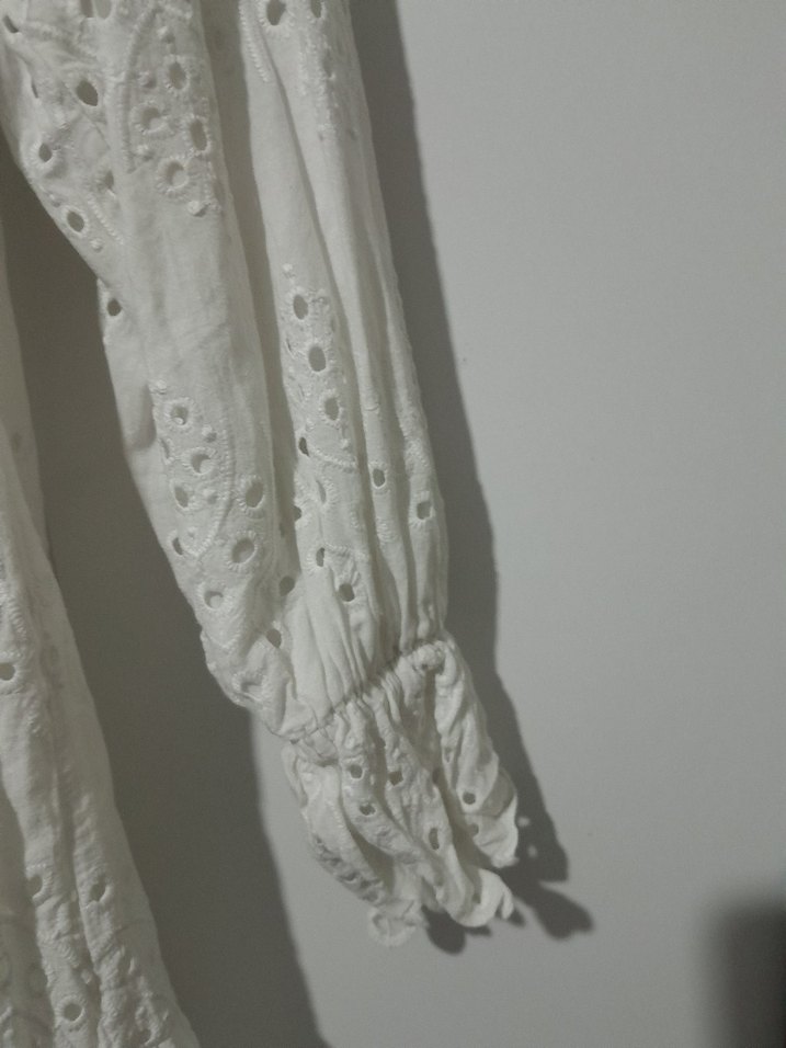 Nakışlı Beyaz Kız Çocuk Bluzu - Görsel 2