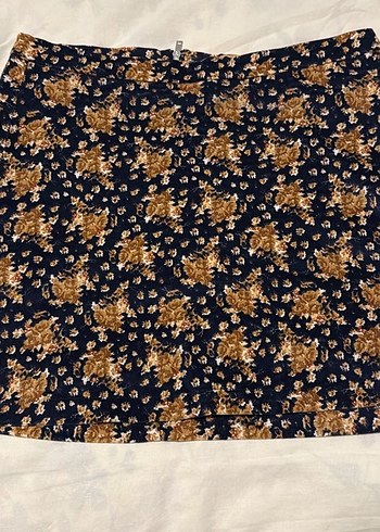 Bohem İşlemeli Fermuarlı Mini Etek - Görsel 3