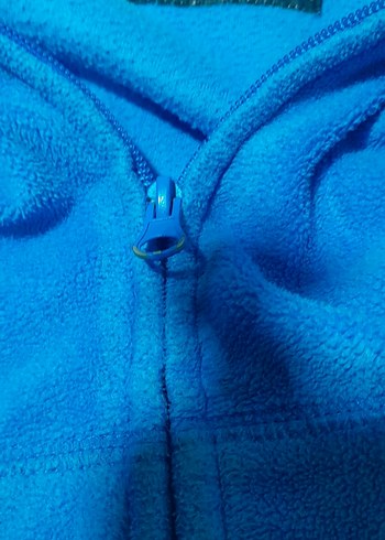 Mavi Kapüşonlu Fermuarlı Erkek Çocuk Sweatshirt - Görsel 7